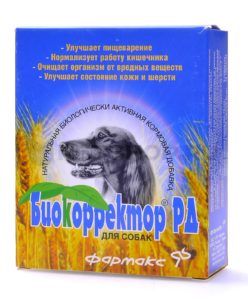 Натуральная биологически активная добавка «биокорректор рд» для собак