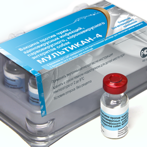 Вакцина против чумы, аденовирусных инфекций, парвовирусного и коронавирусного энтеритов собак (мультикан-4)